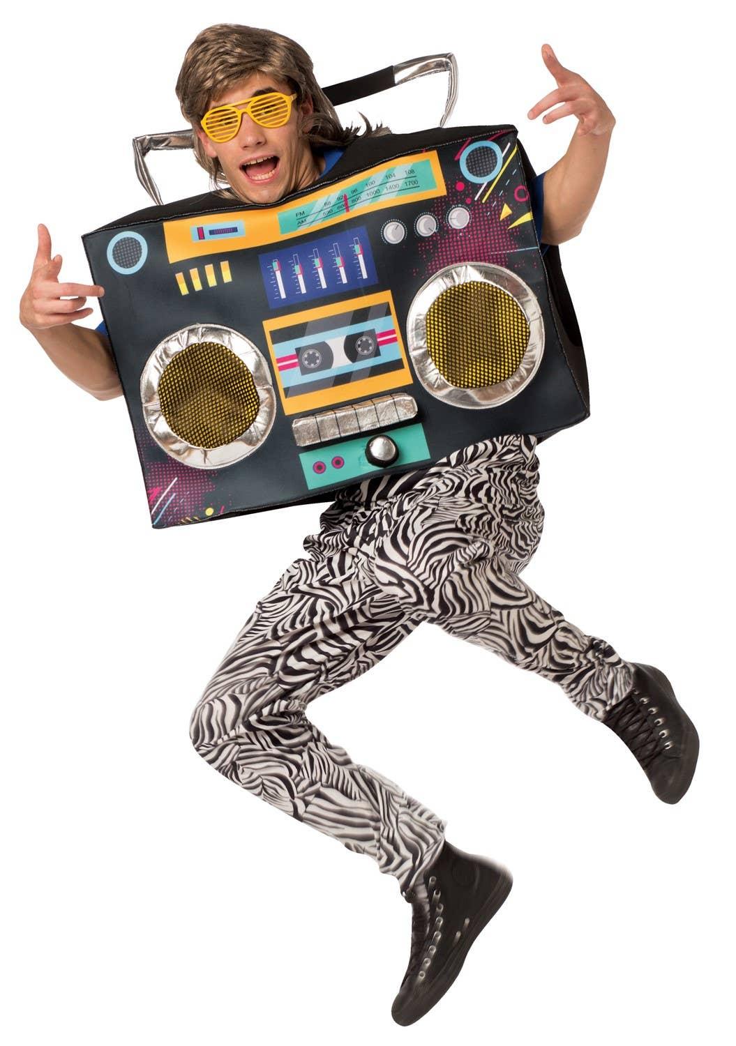 Adult 80s Hip Hop Cool Boom Box Costume - McCabe's Costumes