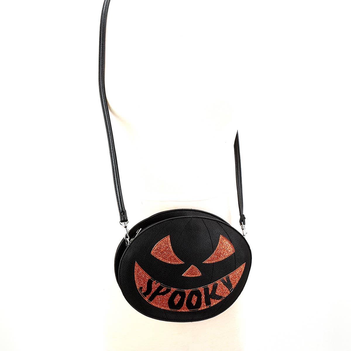 Double-Sided Spooky Jack-O-Lantern Bag