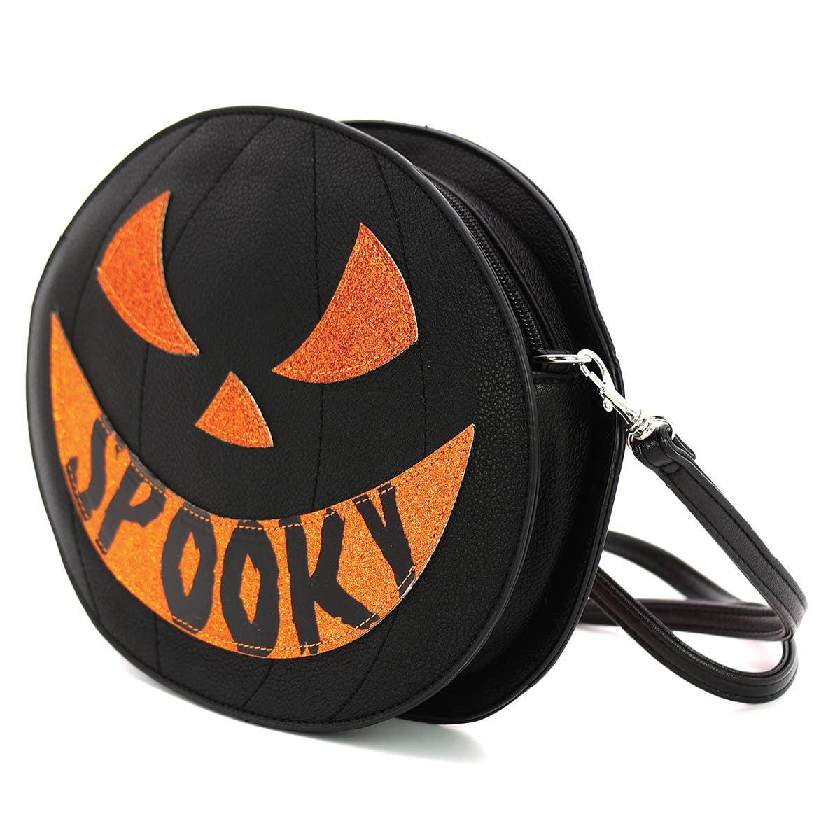 Double-Sided Spooky Jack-O-Lantern Bag