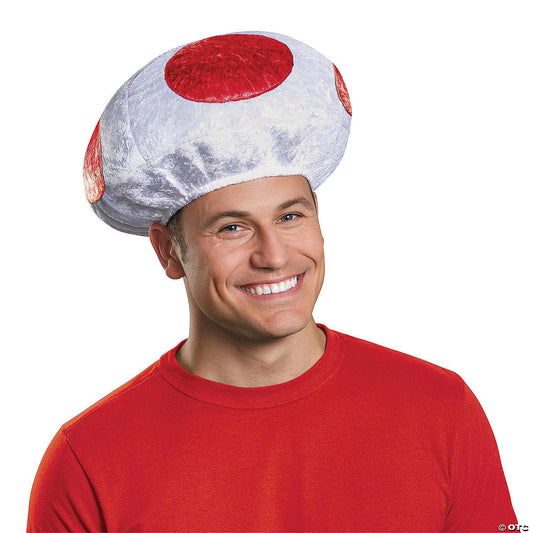 Adult Mario Bros. Red Mushroom Hat - McCabe's Costumes