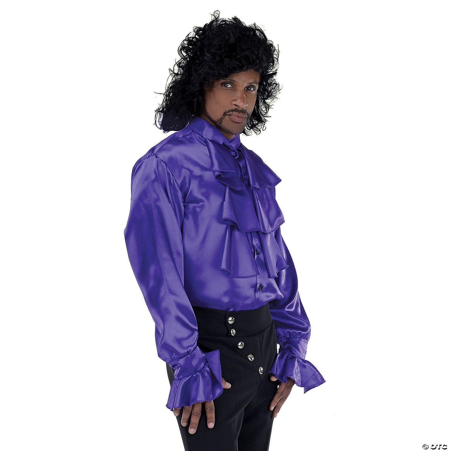 Adult Purple Pop Star Jabot Shirt