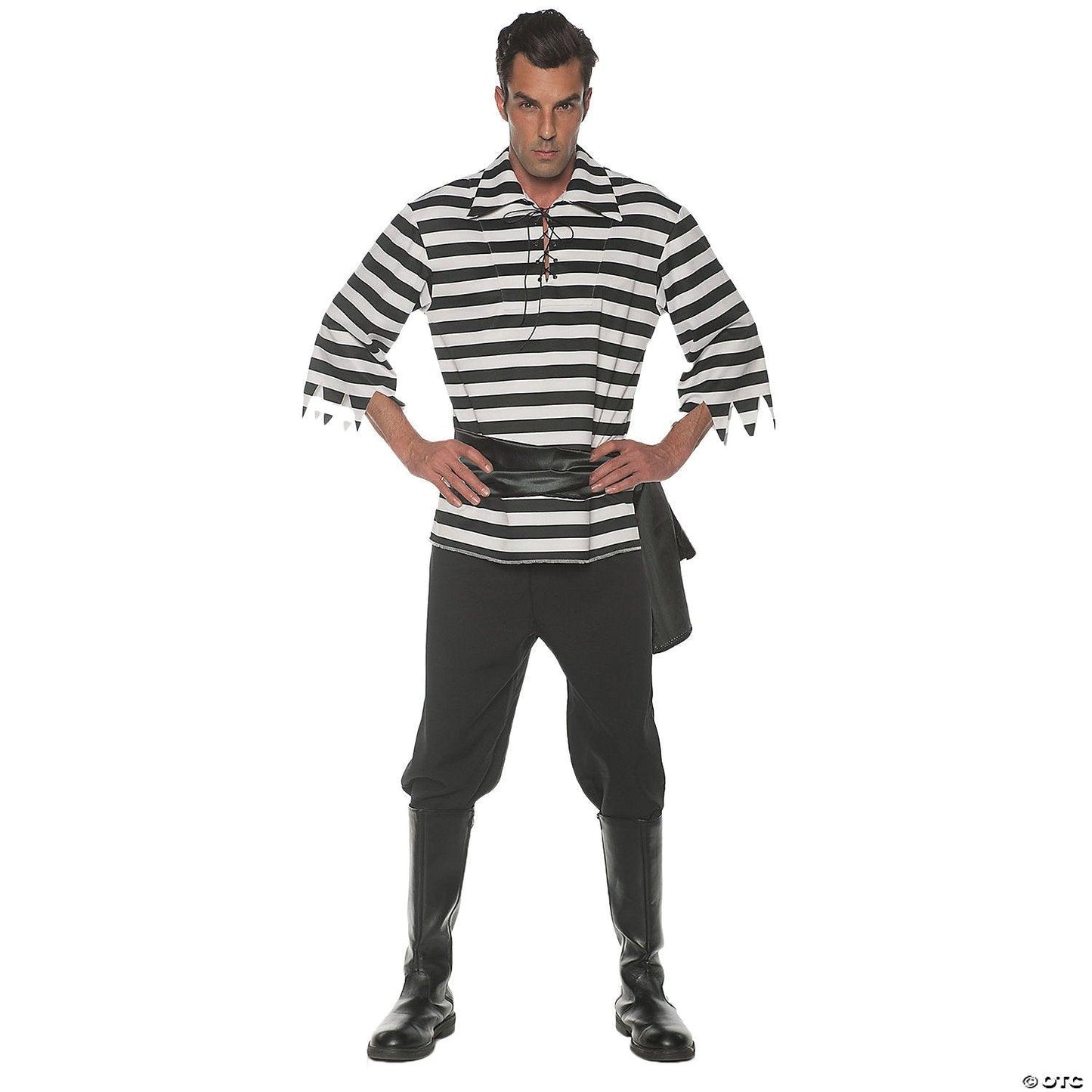 Adult Pirate Costume (black & white)