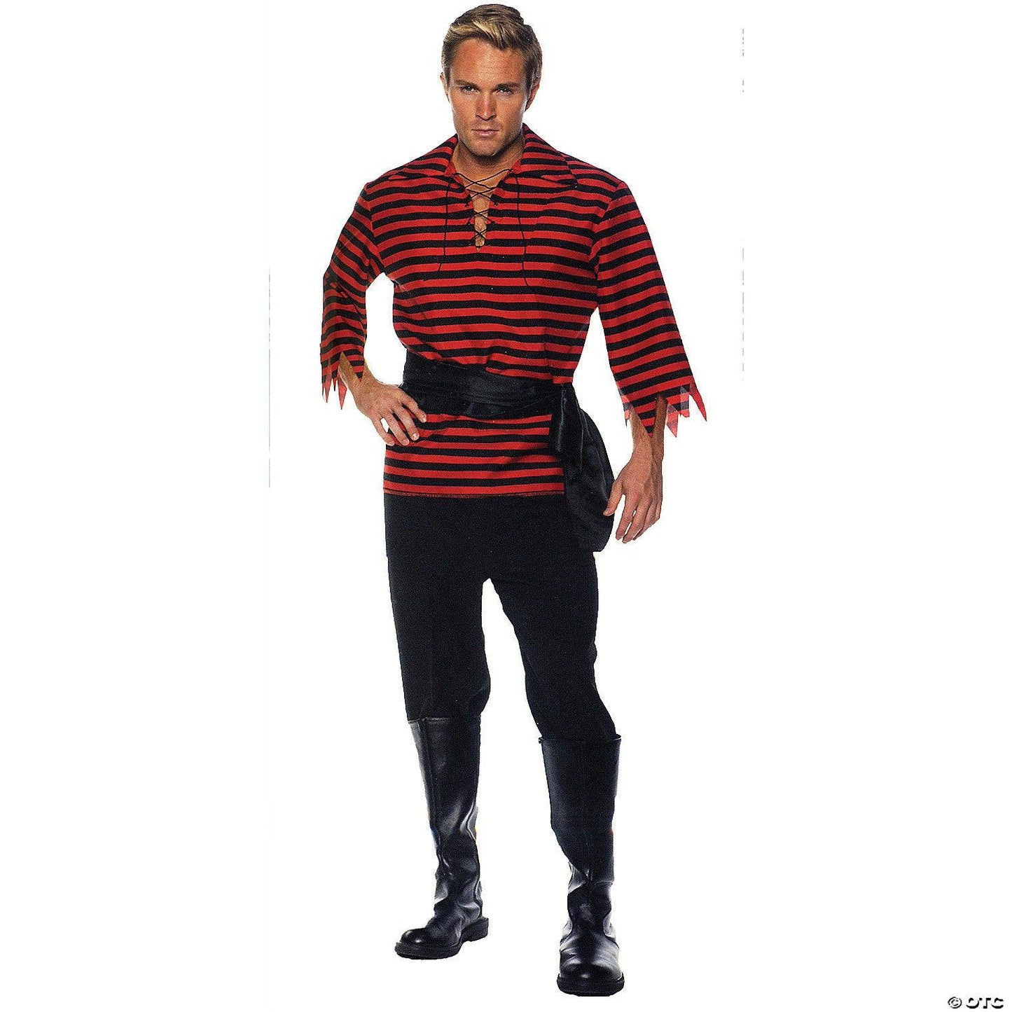 Adult Pirate Costume (Red/Black)