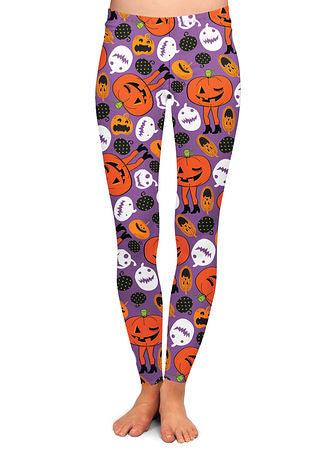 Adult Two Left Feet Attack of the Pumpkins Leggings - McCabe's Costumes