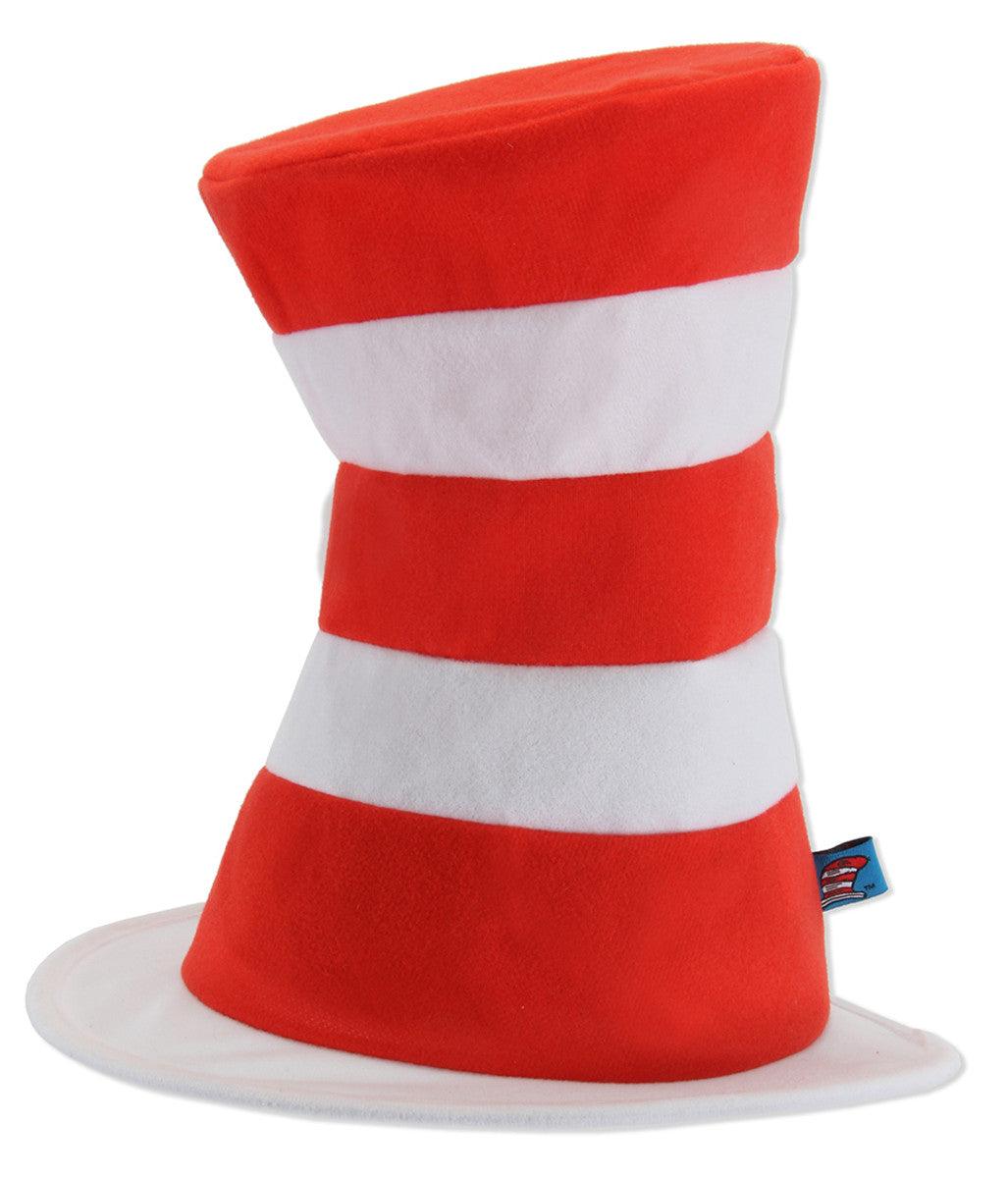 Adult Dr. Seuss The Cat in the Hat Tricot Plush Hat - McCabe's Costumes
