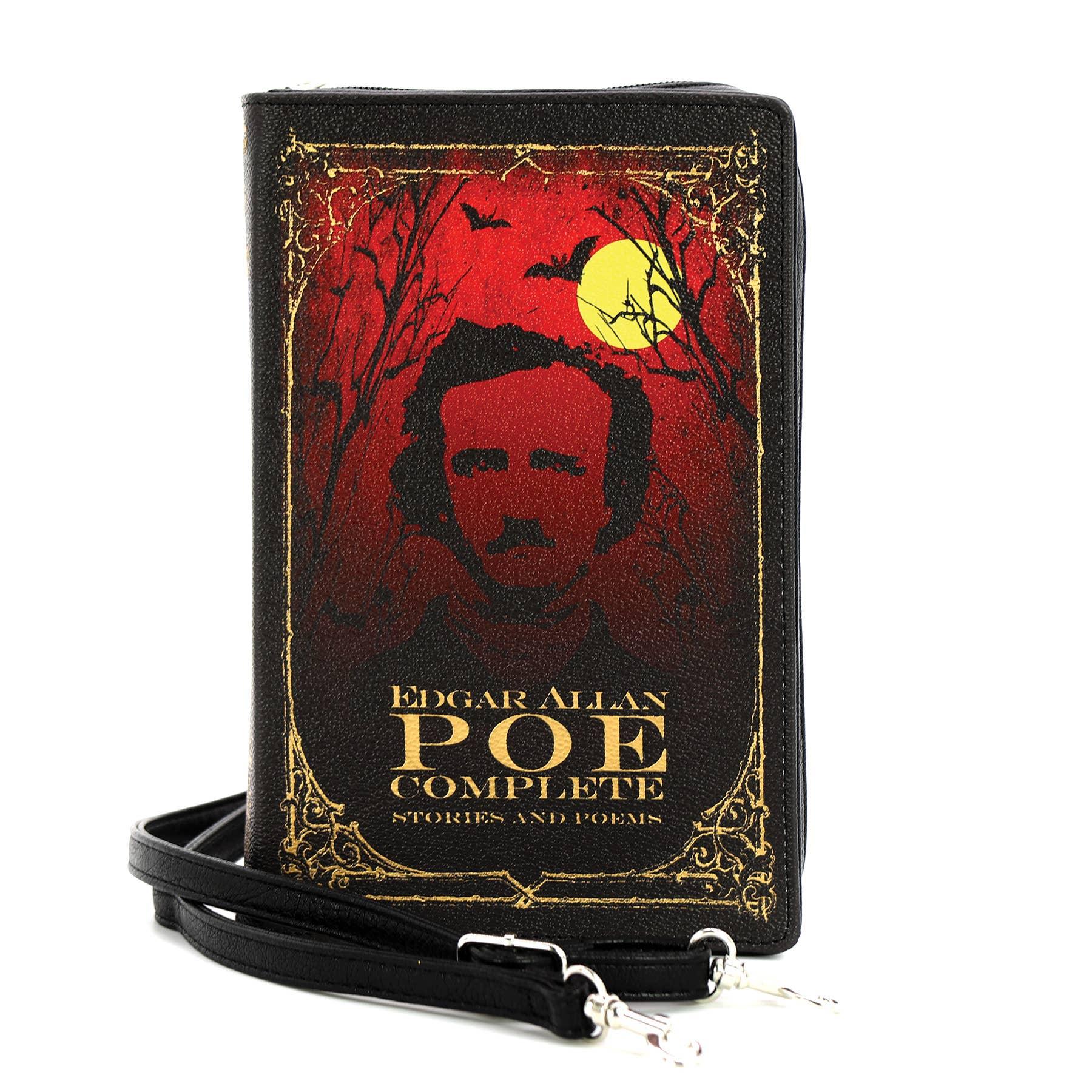 Edgar Allan Poe Book Clutch Bag in Vinyl - McCabe's Costumes
