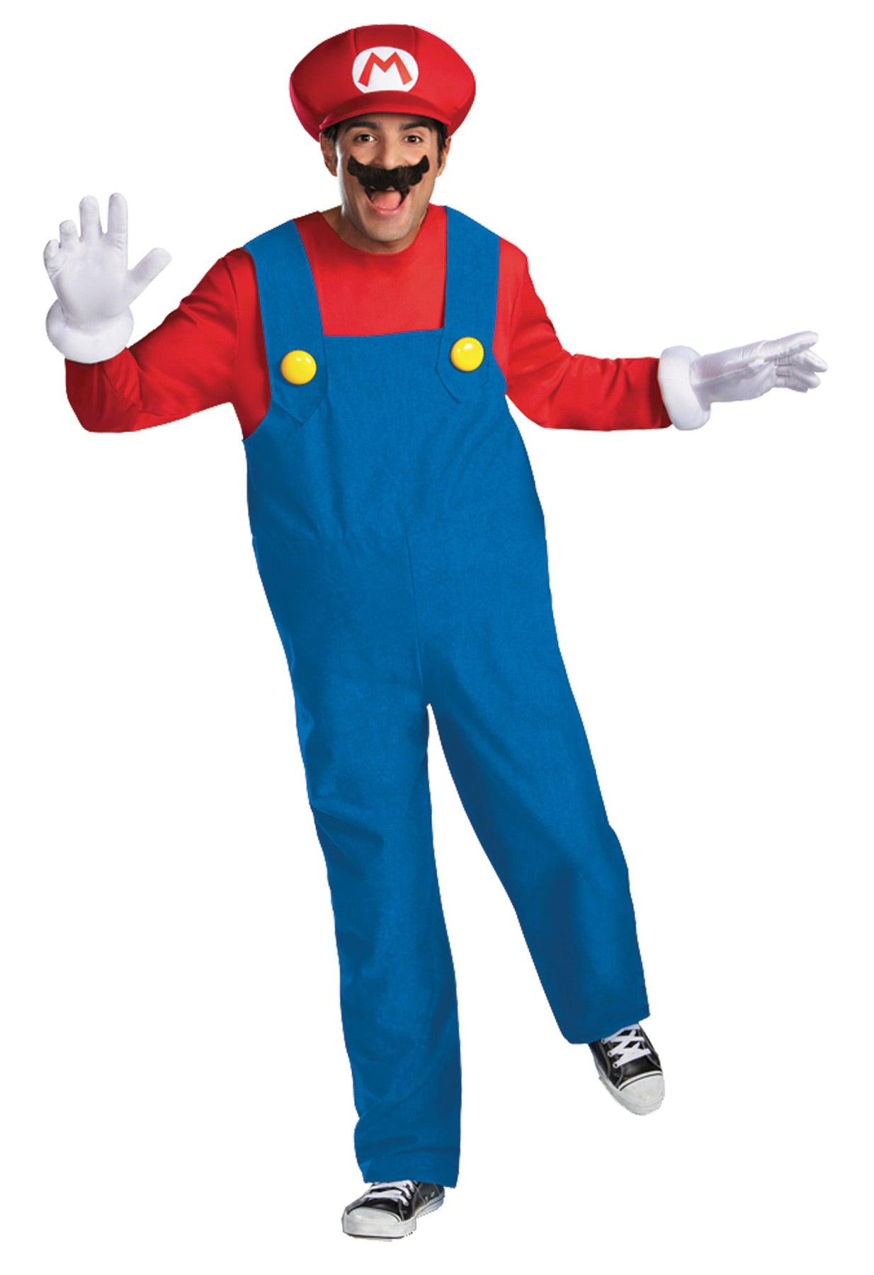 Adult Mario Deluxe Costume - McCabe's Costumes
