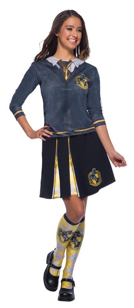 Adult Hufflepuff Printed Top - Harry Potter - McCabe's Costumes